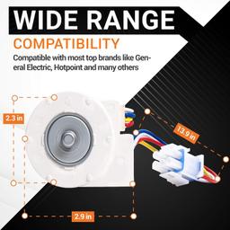 [Lifetime Warranty] WR60X10185 Evaporator Fan Motor for GE & Hotpoint Refrigerators - Replaces WR23X10353 WR23X10355 WR23X10364 PS1019114 AP3875639 WR60X10043 WR60X10154 thumbnail 2