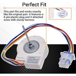[Lifetime Warranty] WR60X10185 Evaporator Fan Motor for GE & Hotpoint Refrigerators - Replaces WR23X10353 WR23X10355 WR23X10364 PS1019114 AP3875639 WR60X10043 WR60X10154 thumbnail 5