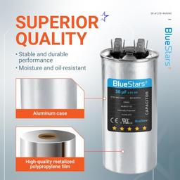 [Lifetime Warranty] [UL Certified] 30 uF MFD Â±5% 370/440 VAC 50/60 Hz Multi-Purpose Motor Run Round Capacitor - Compatible with Air Conditioner, Heat Pump thumbnail 2