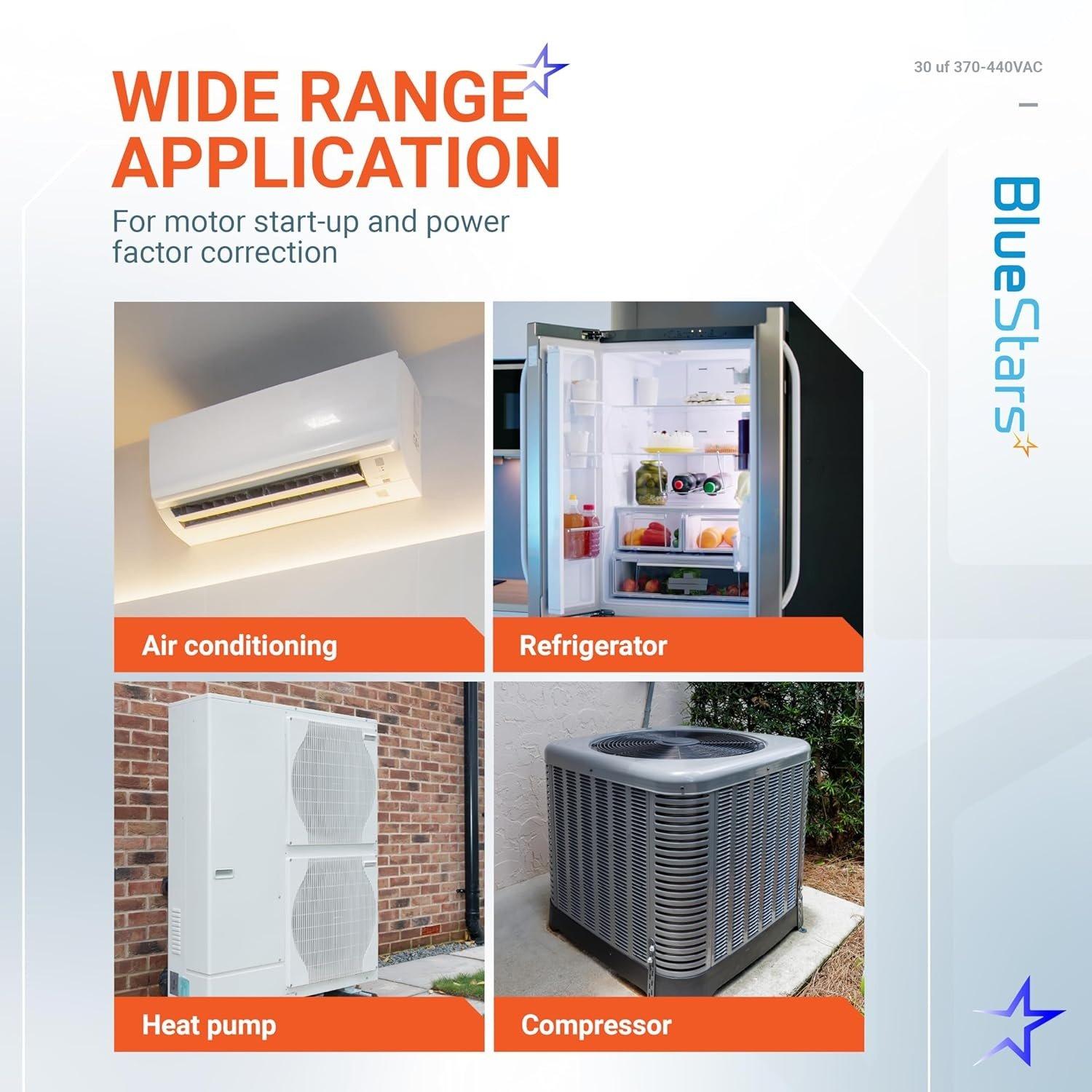 [Lifetime Warranty] [UL Certified] 30 uF MFD Â±5% 370/440 VAC 50/60 Hz Multi-Purpose Motor Run Round Capacitor - Compatible with Air Conditioner, Heat Pump image 11