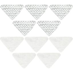 [Lifetime Warranty] Microfiber Steam Mop Pads - Compatible with Bissell PowerEdge and PowerForce Lift-Off Steam Mop Cleaner 2078 2165 20781 Series - 5 Soft, 5 Scrubby thumbnail 0