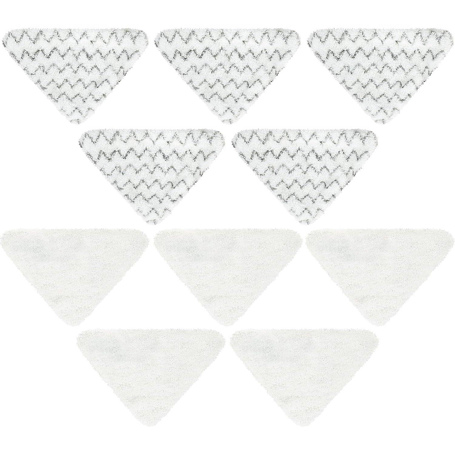 [Lifetime Warranty] Microfiber Steam Mop Pads - Compatible with Bissell PowerEdge and PowerForce Lift-Off Steam Mop Cleaner 2078 2165 20781 Series - 5 Soft, 5 Scrubby image 0