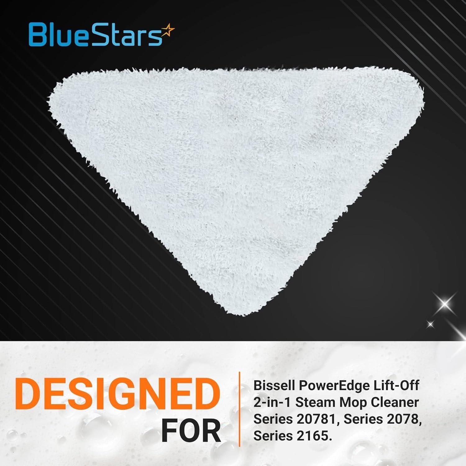 [Lifetime Warranty] Microfiber Steam Mop Pads - Compatible with Bissell PowerEdge and PowerForce Lift-Off Steam Mop Cleaner 2078 2165 20781 Series - 5 Soft, 5 Scrubby image 3