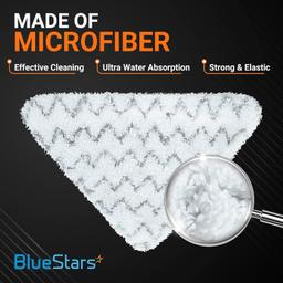 [Lifetime Warranty] Microfiber Steam Mop Pads - Compatible with Bissell PowerEdge and PowerForce Lift-Off Steam Mop Cleaner 2078 2165 20781 Series - 5 Soft, 5 Scrubby thumbnail 6