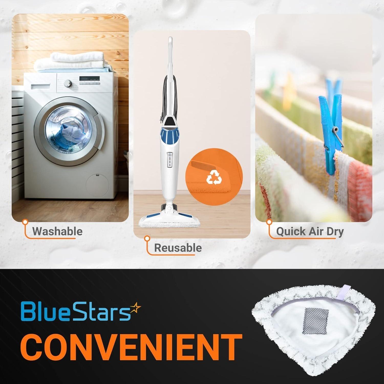 [Lifetime Warranty] Microfiber Steam Mop Pads - Compatible with Bissell PowerEdge and PowerForce Lift-Off Steam Mop Cleaner 2078 2165 20781 Series - 5 Soft, 5 Scrubby image 5