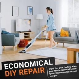 [Lifetime Warranty] Microfiber Steam Mop Pads - Compatible with Bissell PowerEdge and PowerForce Lift-Off Steam Mop Cleaner 2078 2165 20781 Series - 5 Soft, 5 Scrubby thumbnail 4