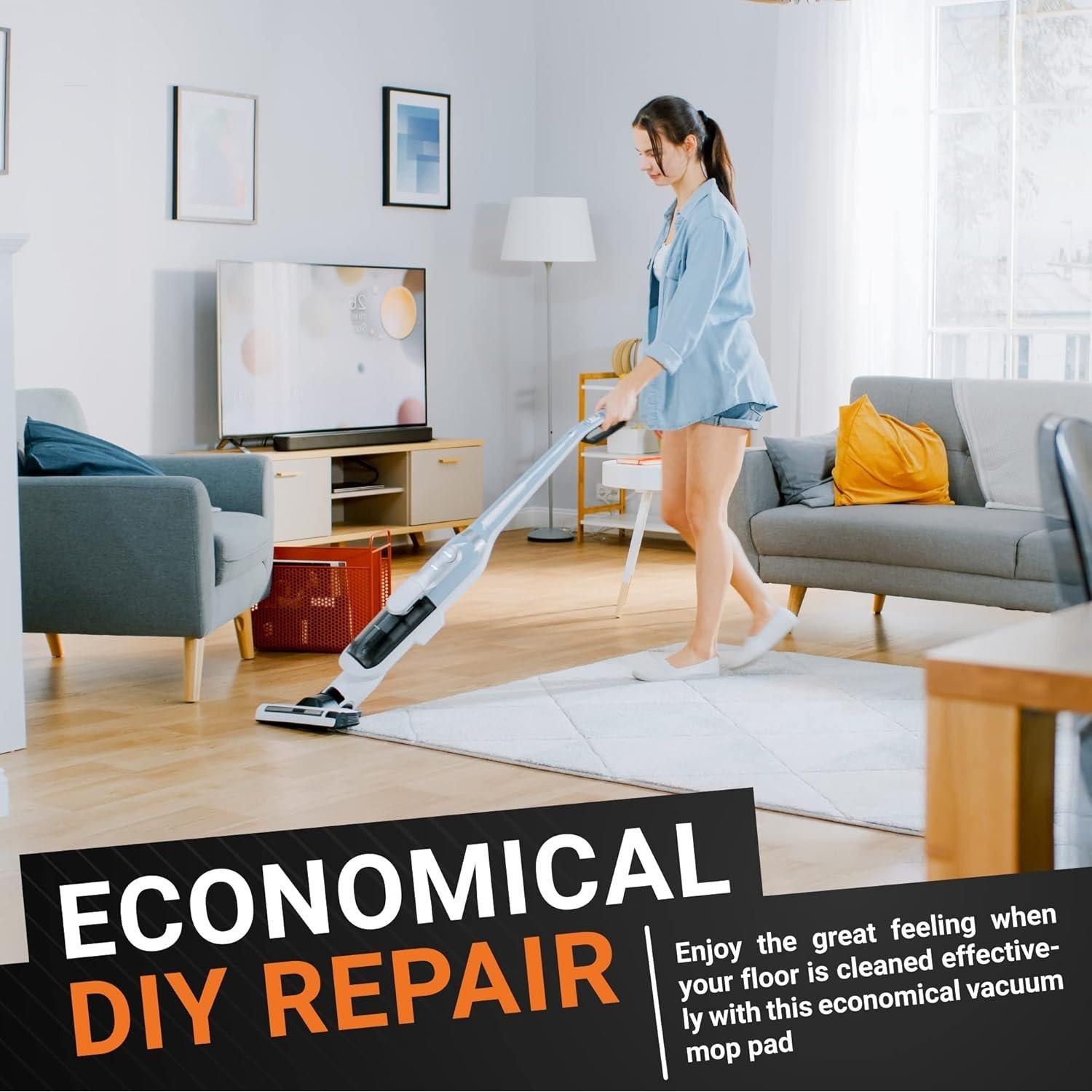 [Lifetime Warranty] Microfiber Steam Mop Pads - Compatible with Bissell PowerEdge and PowerForce Lift-Off Steam Mop Cleaner 2078 2165 20781 Series - 5 Soft, 5 Scrubby image 4