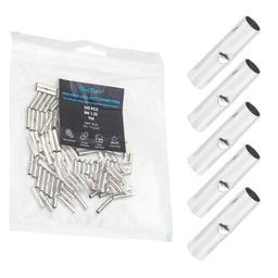 [Lifetime Warranty] 100 PCS Non-Insulated Butt Connectors Butt Splice thumbnail 0