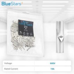 [Lifetime Warranty] 100 PCS Non-Insulated Butt Connectors Butt Splice thumbnail 2