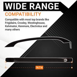 [Lifetime Warranty] 218428121 Refrigerator Door Handle Replacement 16-3/4 Inches - Compatible with Frigidaire Refrigerators - Replaces 218428107 AP2114546 PS427931 781148 thumbnail 5