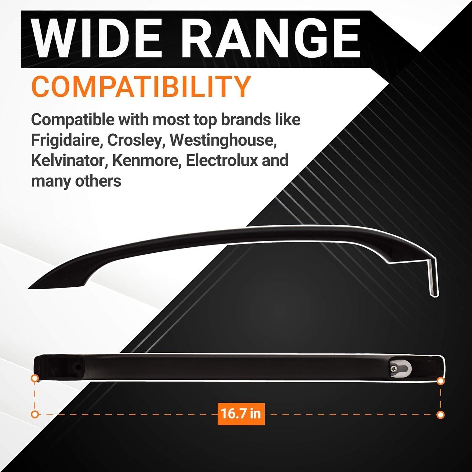 [Lifetime Warranty] 218428121 Refrigerator Door Handle Replacement 16-3/4 Inches - Compatible with Frigidaire Refrigerators - Replaces 218428107 AP2114546 PS427931 781148 image 5