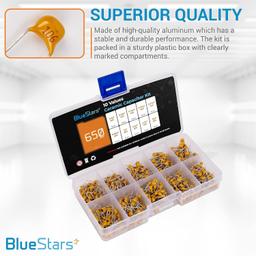 [Lifetime Warranty] 10-Value Ceramic Capacitor Assortment Kit 650 pcs thumbnail 3