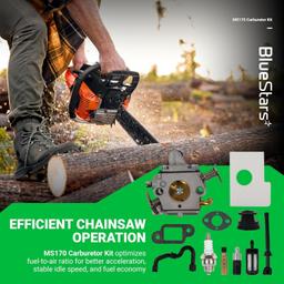 [Lifetime Warranty] MS170 Carburetor - Compatible with STIHL Chainsaw thumbnail 5