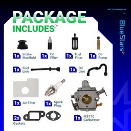 [Lifetime Warranty] MS170 Carburetor - Compatible with STIHL Chainsaw thumbnail 6