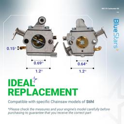 [Lifetime Warranty] MS170 Carburetor - Compatible with STIHL Chainsaw thumbnail 3