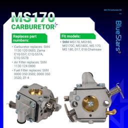 [Lifetime Warranty] MS170 Carburetor - Compatible with STIHL Chainsaw thumbnail 4