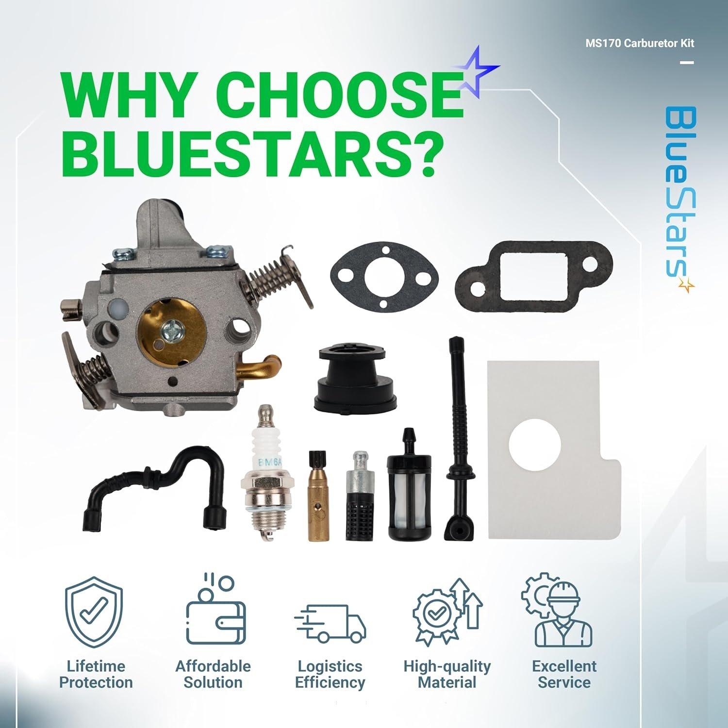 [Lifetime Warranty] MS170 Carburetor - Compatible with STIHL Chainsaw image 8