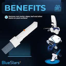 [Lifetime Warranty] Pool Pumice Stone with EZ-Clip Handle Pumice thumbnail 1