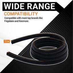 [Lifetime Warranty] 154827601 Door Seal, 809006501 Lower Seal, 154701001 Splash Shield Kit - Compatible with Frigidaire Kenmore Crosley Dishwashers - Replaces AP5690109 AP5809675 AP4338941 thumbnail 1