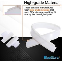 [Lifetime Warranty] 154827601 Door Seal, 809006501 Lower Seal, 154701001 Splash Shield Kit - Compatible with Frigidaire Kenmore Crosley Dishwashers - Replaces AP5690109 AP5809675 AP4338941 thumbnail 5