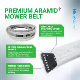 [Lifetime Warranty] Mower Deck Belt 119-8819 1/2" x 113 1/2" thumbnail 5
