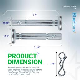 [Lifetime Warranty] 20 Pcs 738-04124A Shear Pins & 714-04040 Cotter Pin thumbnail 6