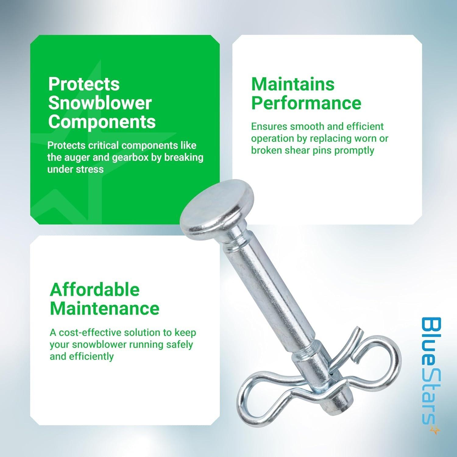 [Lifetime Warranty] 20 Pcs 738-04124A Shear Pins & 714-04040 Cotter Pin image 3