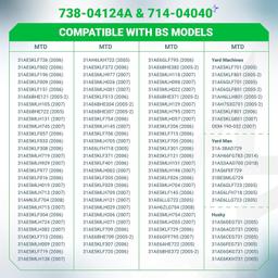 [Lifetime Warranty] 20 Pcs 738-04124A Shear Pins & 714-04040 Cotter Pin thumbnail 7