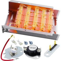 [Lifetime Warranty] 279838 W10724237 Dryer Heating Element Kit - For Whirlpool Kenmore Roper Maytag Amana NED4655EW1 WED4815EW1 MEDC215EW1 RED4640YQ0 RED4440VQ1 REX4634KQ1 RED4440SQ0 thumbnail 0