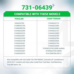 [Lifetime Warranty] 731-06439 Snowblower Skid Shoes thumbnail 1