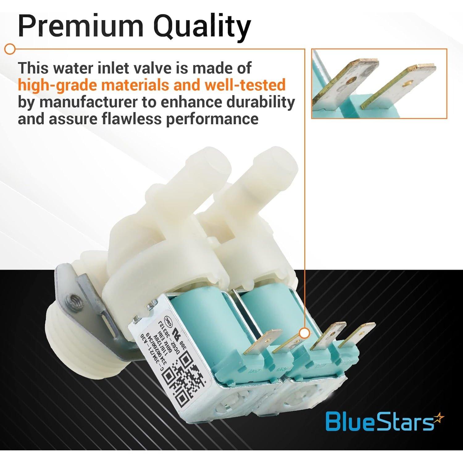 [Lifetime Warranty] DC62-30312J & DC62-30314K Washer Water Inlet Valve Set - Cold & Hot Side Replacement for Samsung Kenmore Washers - Replaces DC62-30314H 1810145 AP4204535 image 5