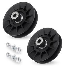 2 Pcs 194326 V-Idler Pulley with Carriage Bolt thumbnail 0
