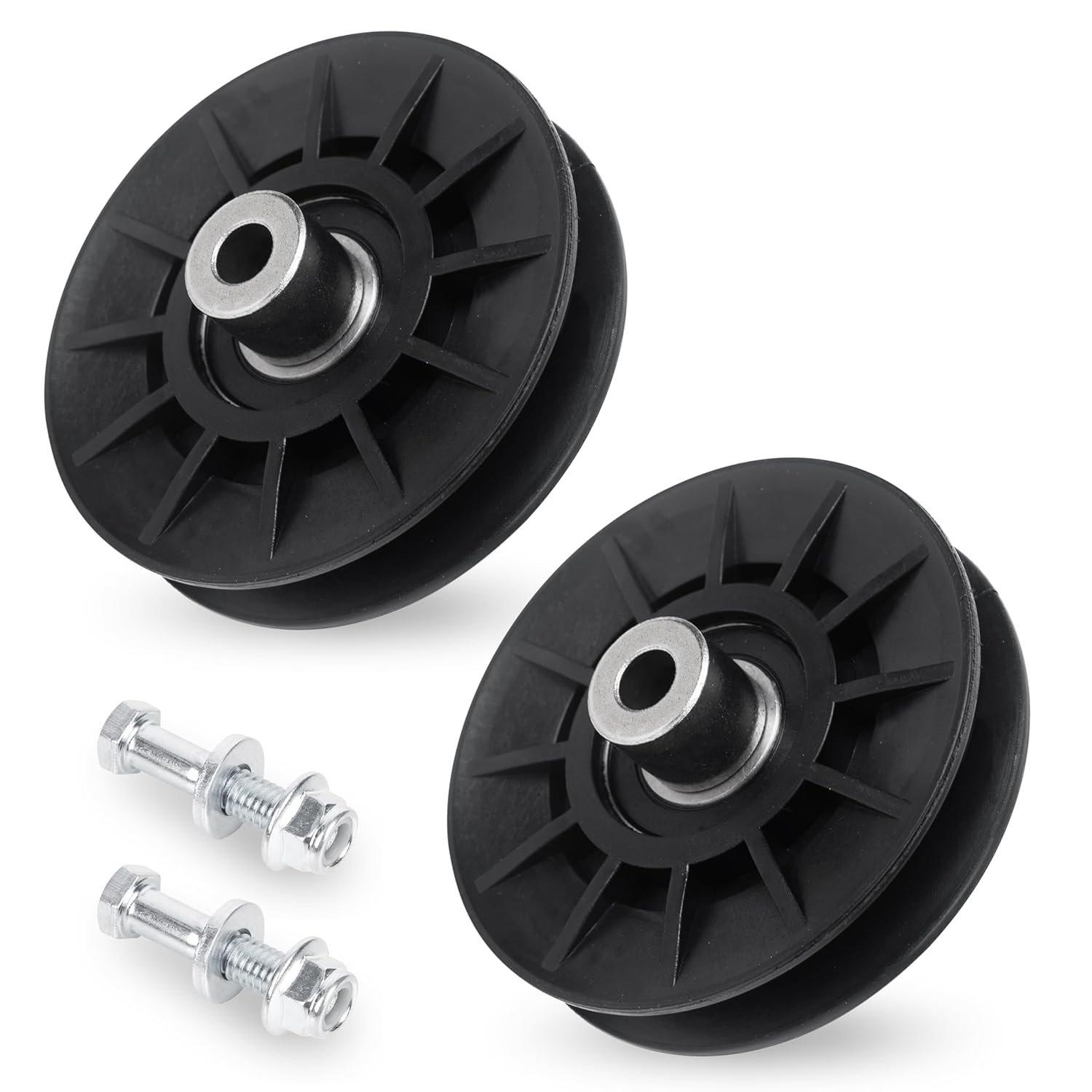 2 Pcs 194326 V-Idler Pulley with Carriage Bolt image 0