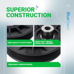 2 Pcs 194326 V-Idler Pulley with Carriage Bolt thumbnail 2