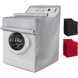 [Lifetime Warranty] Washing Machine Cover For Top-load and Front-load Washer/Dryer - Premium Outdoor Protection For Most Washer Dryer Cover - W29â€x D28â€x H43â€ (Silver) thumbnail 0