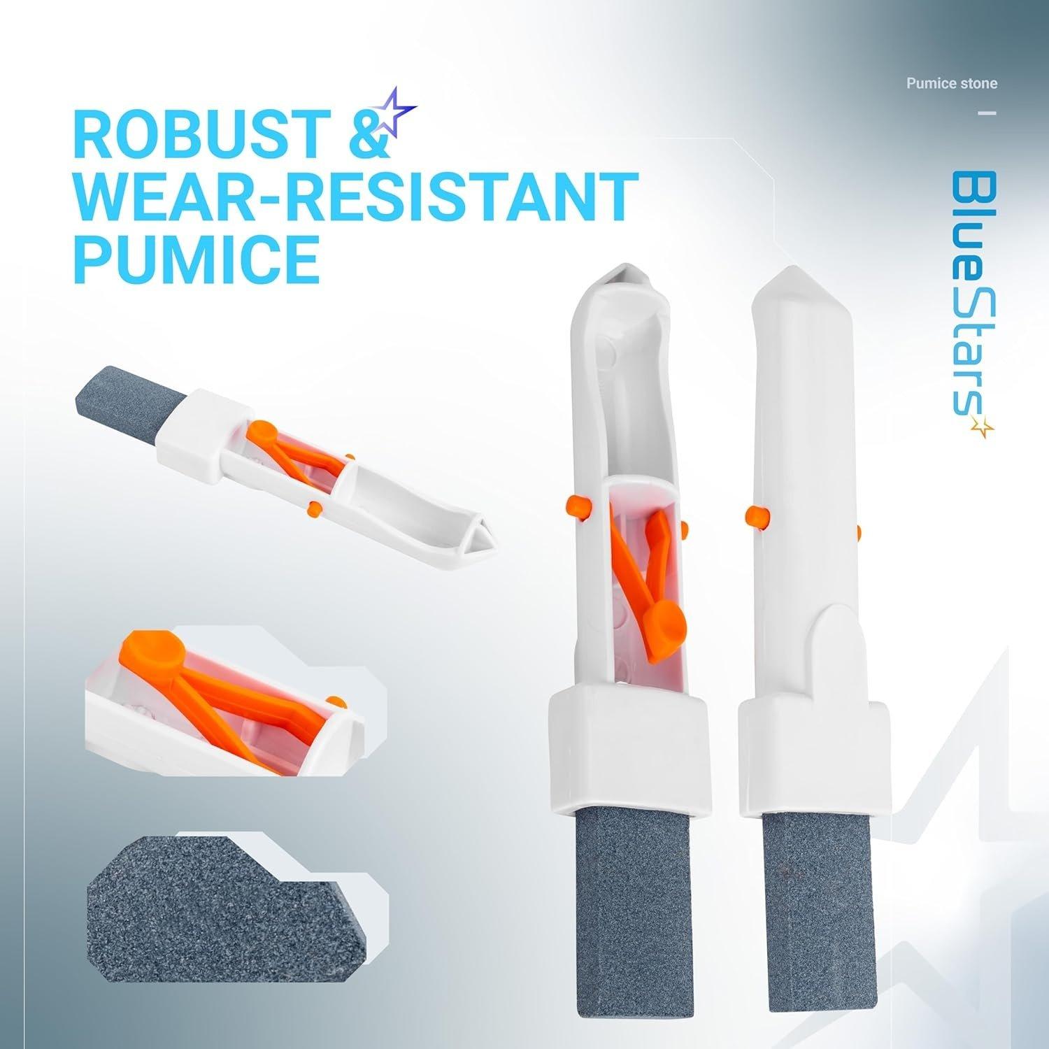 [Lifetime Warranty] Pool Pumice Stone with EZ-Clip Handle Pumice Sticks Stone - Pack of 4 image 4