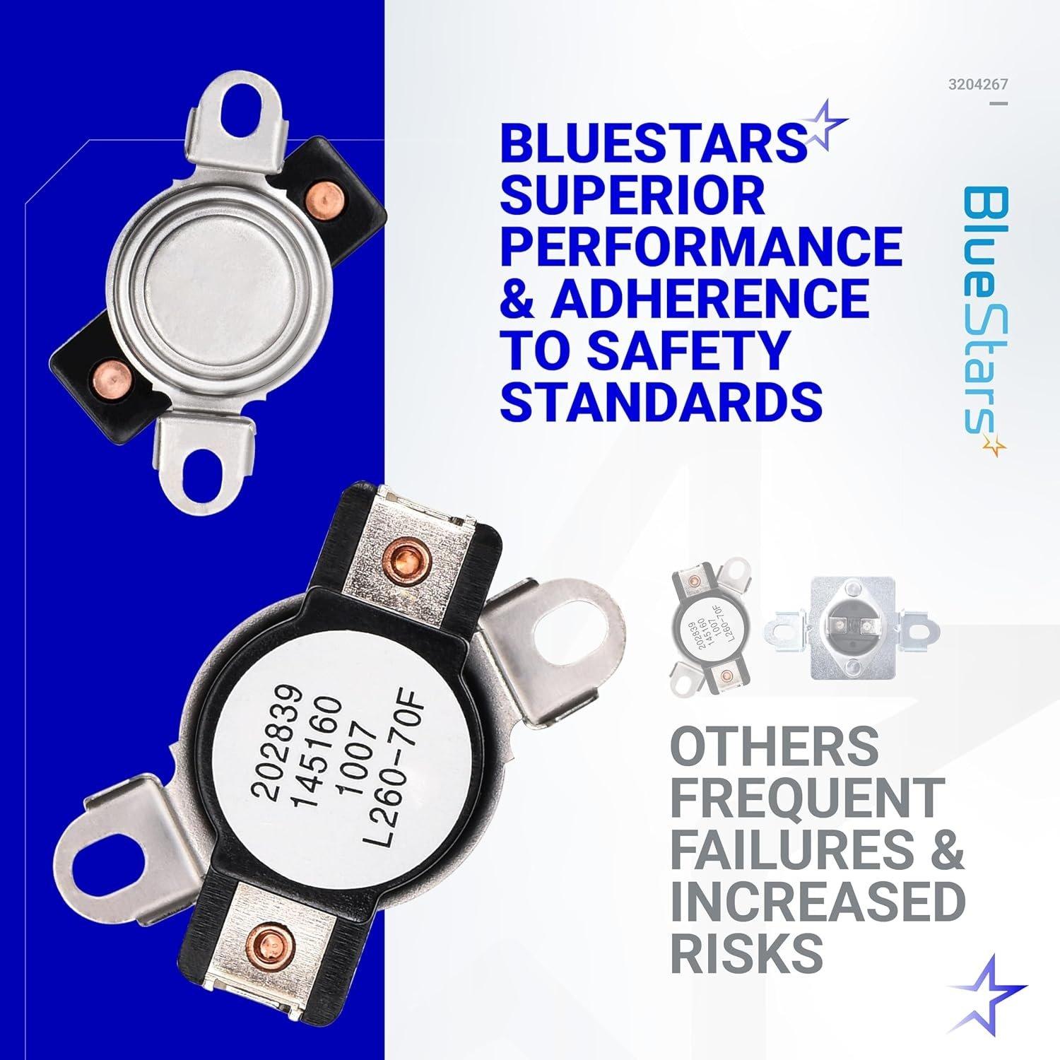 [Lifetime Warranty] 3204267 Dryer Safety Thermostat Replacement - Compatible with Frigidaire Kenmore Electrolux Dryers - Replaces 508516 73204267 AP213147 image 6