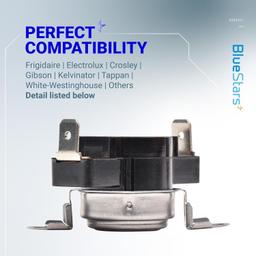 [Lifetime Warranty] 3204267 Dryer Safety Thermostat Replacement - Compatible with Frigidaire Kenmore Electrolux Dryers - Replaces 508516 73204267 AP213147 thumbnail 2