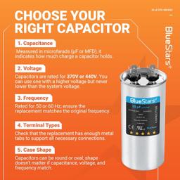 [Lifetime Warranty] 35 uF MFD ±5% 370/440 VAC Multi-Purpose Motor Run Round Capacitor - Fits AC Motor Run, Fan Start, Condenser thumbnail 2