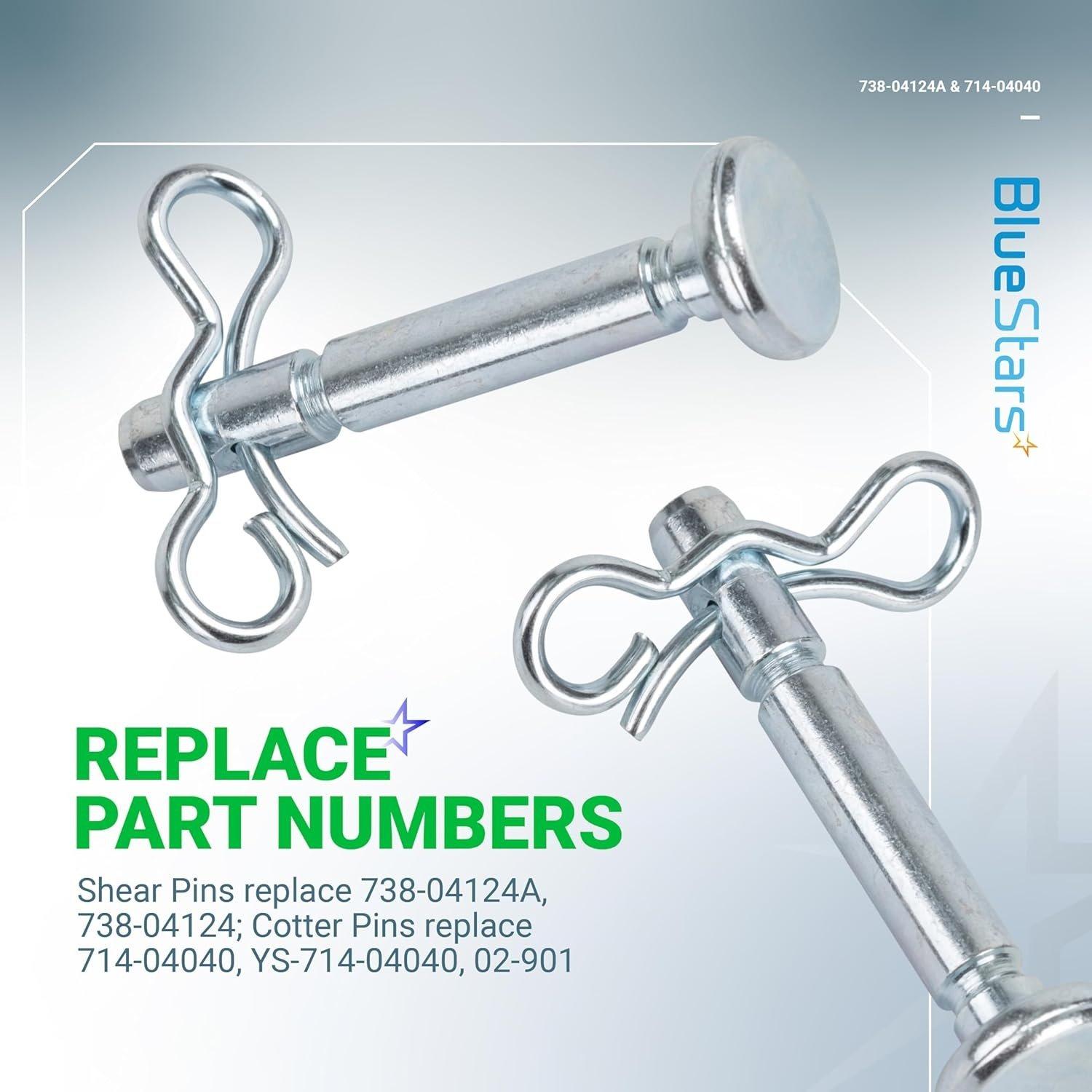 20 PCS 738-04124A Shear Pins & 714-04040 Cotter Pin image 6