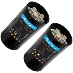 [Lifetime Warranty] 189-227 uF MFD 125 VAC Round Start Capacitor 50/60 Hz - Fits OEM Single Phase Motor - Pack of 2 thumbnail 0