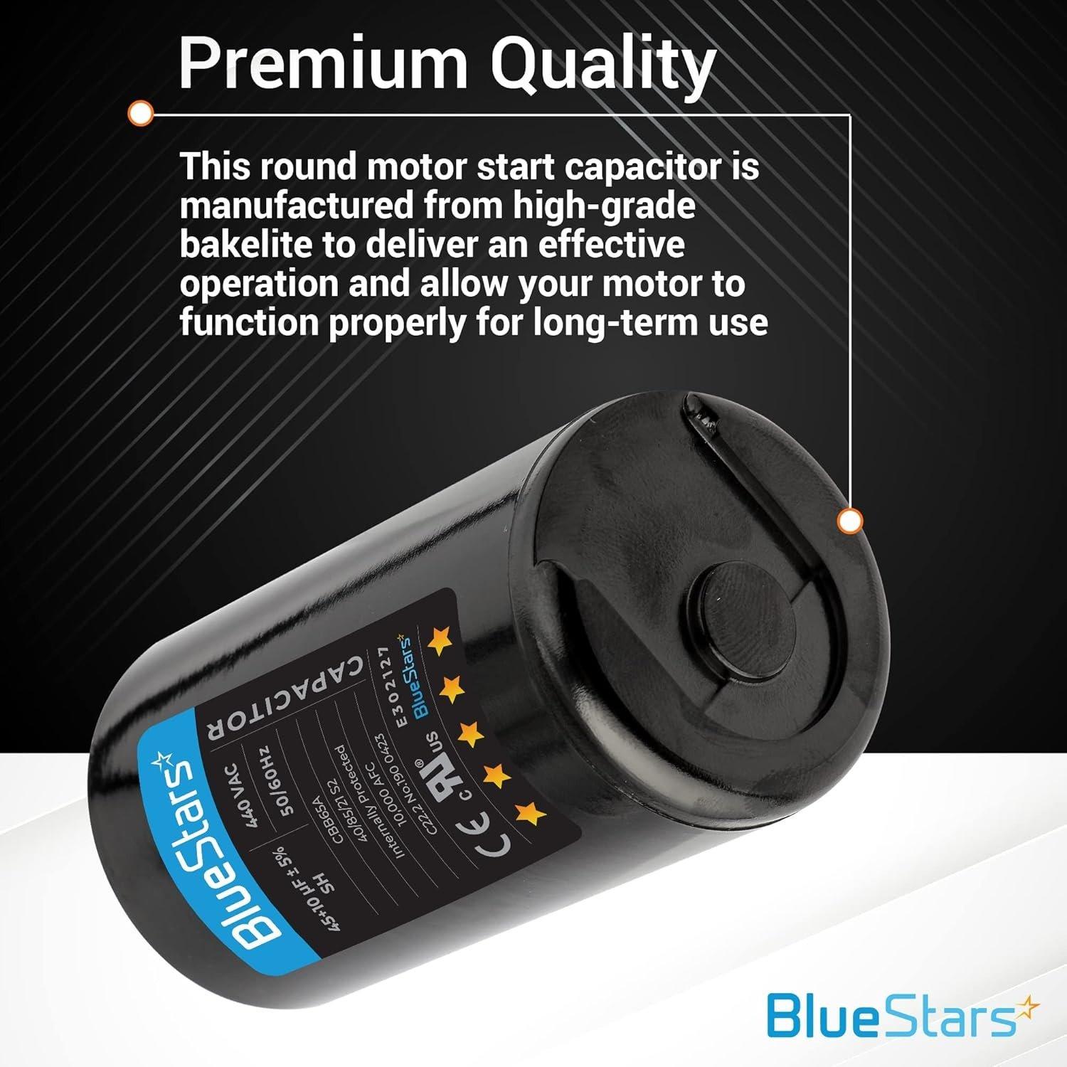 [Lifetime Warranty] 189-227 uF MFD 125 VAC Round Start Capacitor 50/60 Hz - Fits OEM Single Phase Motor - Pack of 2 image 6