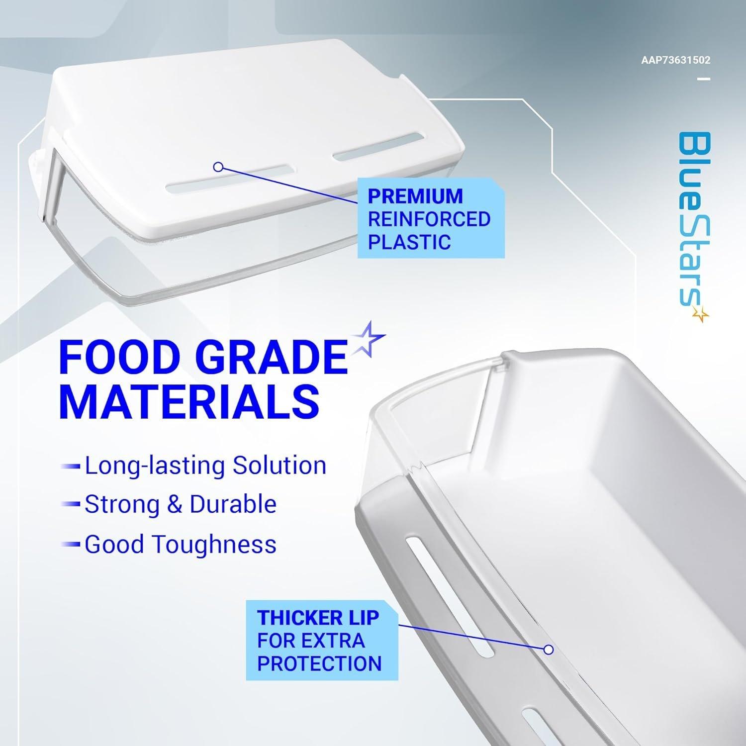 AAP73631502 UPPER RIGHT SIDE Door Shelf Basket Bin image 1