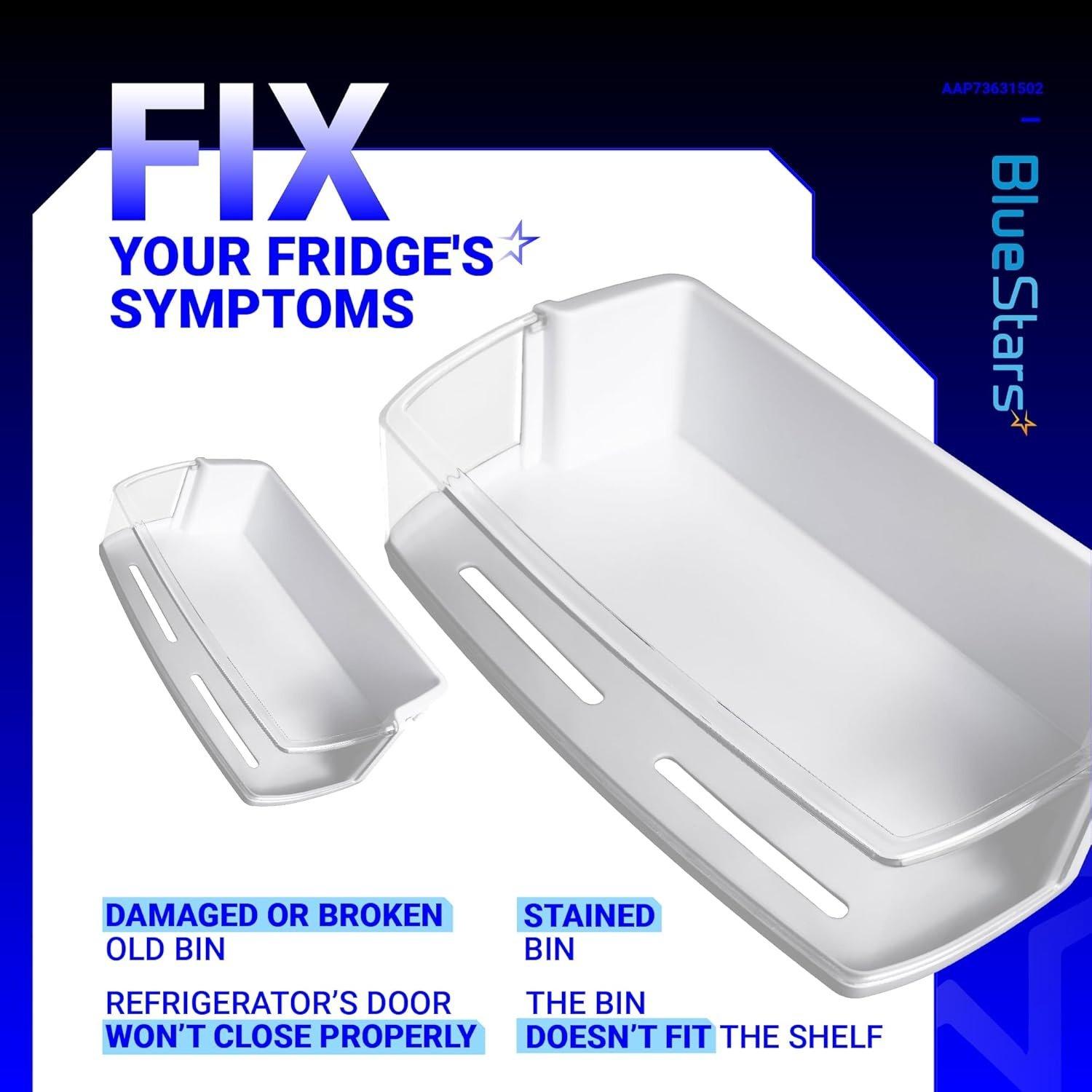 AAP73631502 UPPER RIGHT SIDE Door Shelf Basket Bin image 3