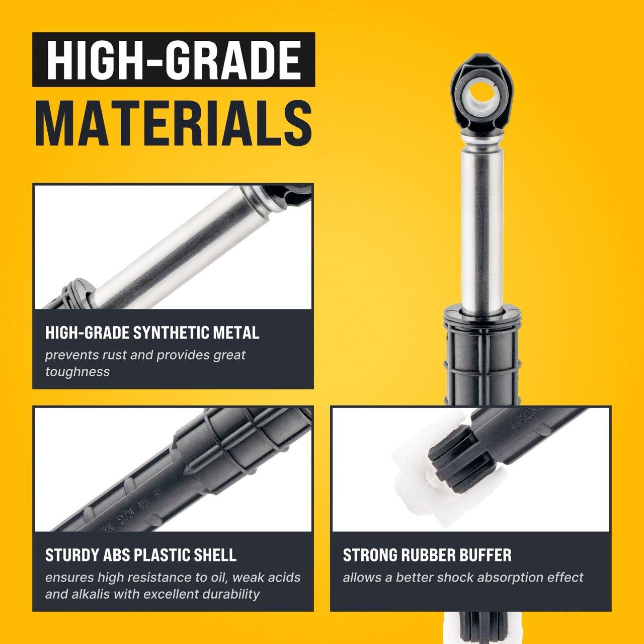 [Lifetime Warranty] WH01X20826 Washer Shock Absorber - For GE, Kenmore Washers GFW450SSM1WW - Replaces WH01X10343 AP4265856 WH01X10385 WH01X10425 AH1482318 EA1482318 WH01X10260 PS1482318 - Pack of 4 image 3