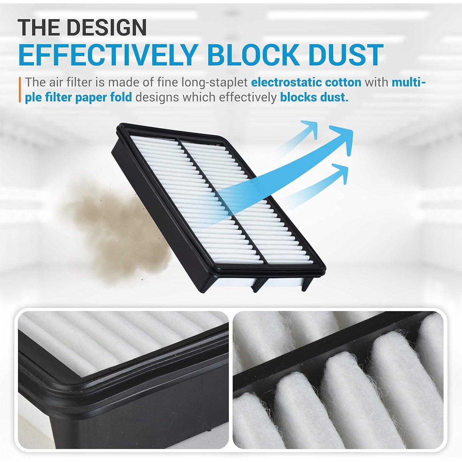 CA11259 GPA0A PE07-13-3A0A for Mazda Rigid Panel Engine Air Filter image 2