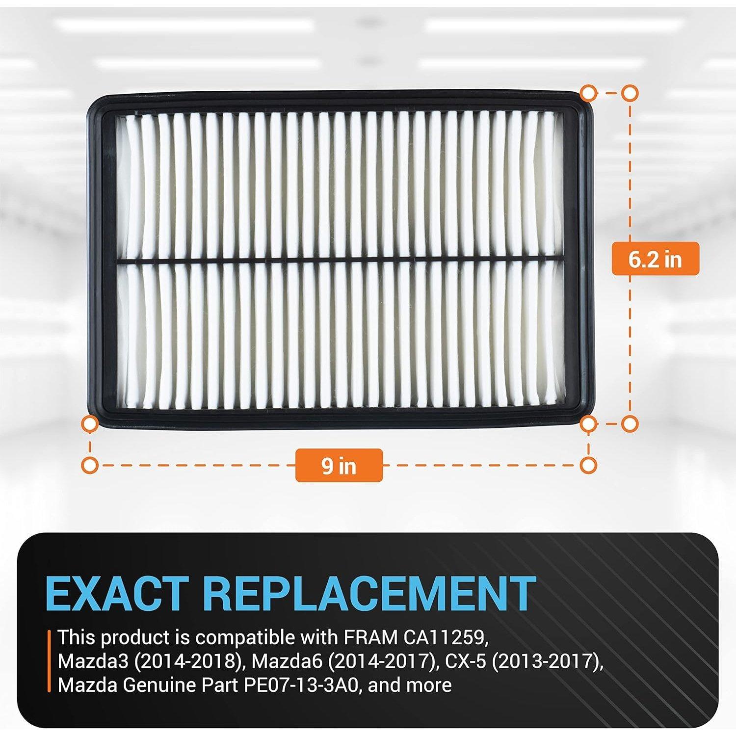 CA11259 GPA0A PE07-13-3A0A for Mazda Rigid Panel Engine Air Filter image 6