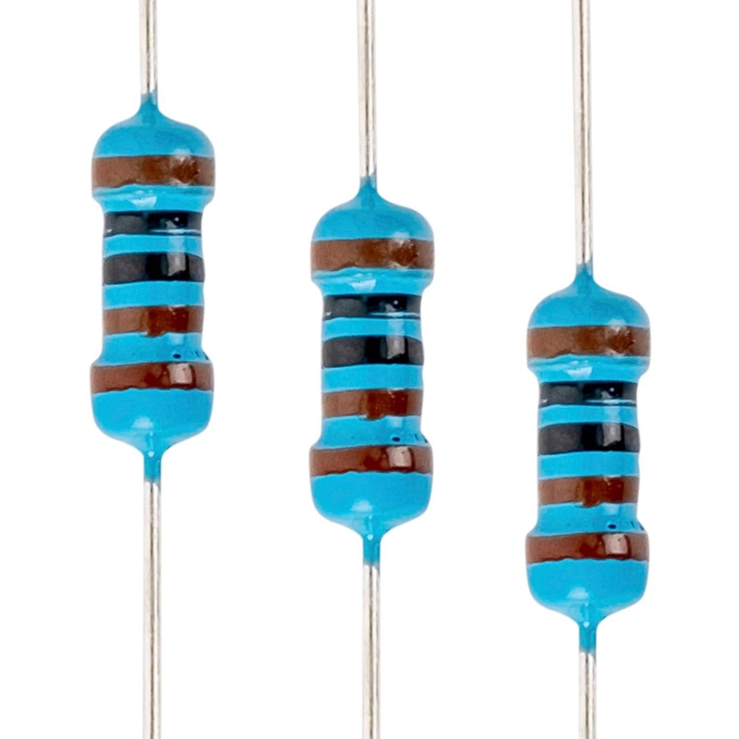 120pcs 1/4W (0.25 Watt) 1k ohm Metal Film Resistor image 0