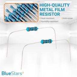 120pcs 1/4W (0.25 Watt) 1k ohm Metal Film Resistor thumbnail 4