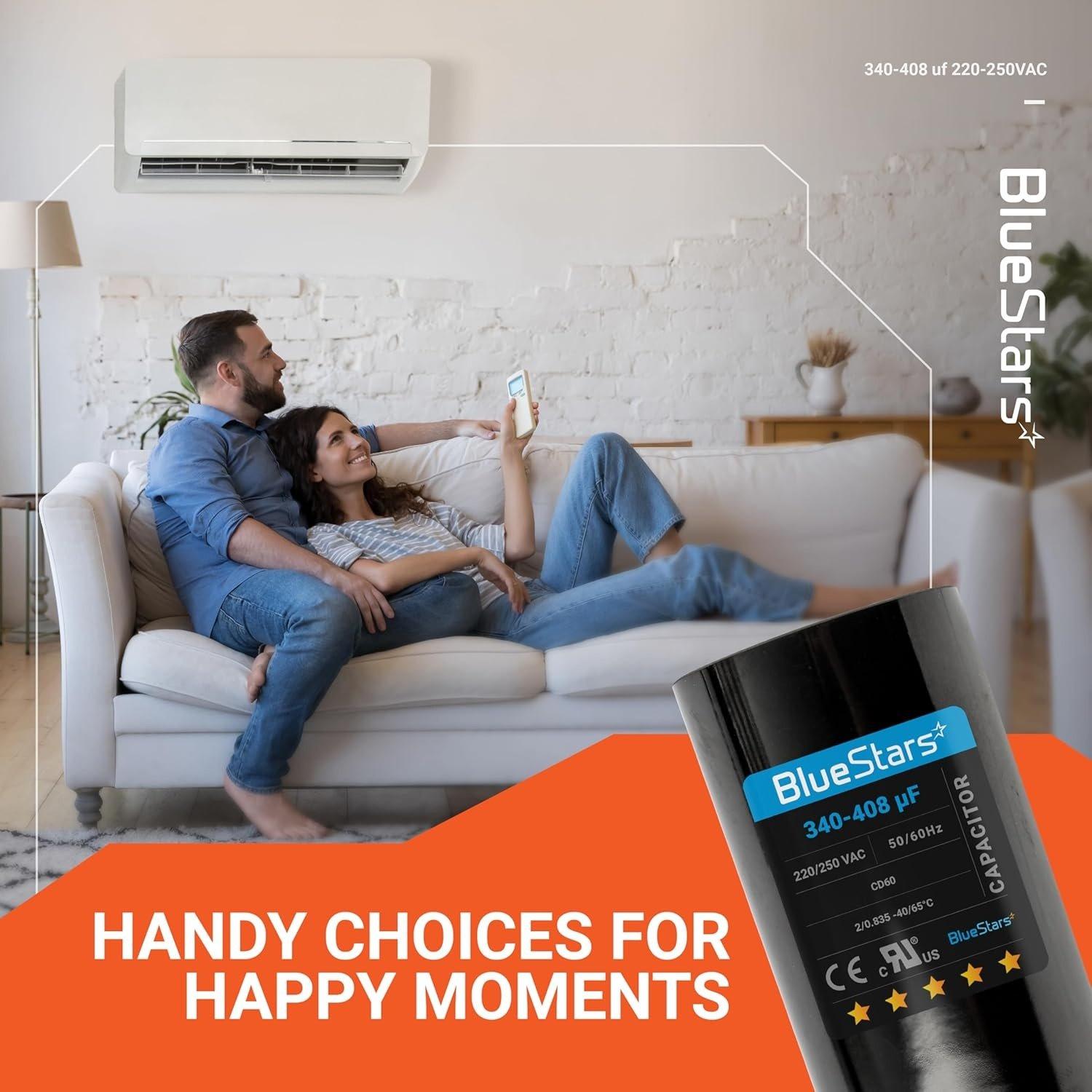 [Lifetime Warranty] 340-408 uF MFD 220-250 VAC ±20% Round Start Capacitor 50/60 Hz - Fits Single-Phase Motors, Gear Motors image 6